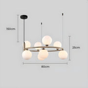 Haddon Drop Glass Chandelier — gallery image 15