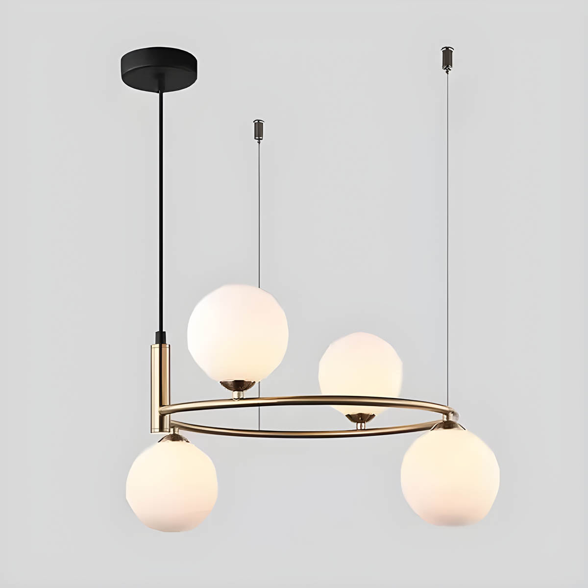 Haddon Drop Glass Chandelier — gallery image 7