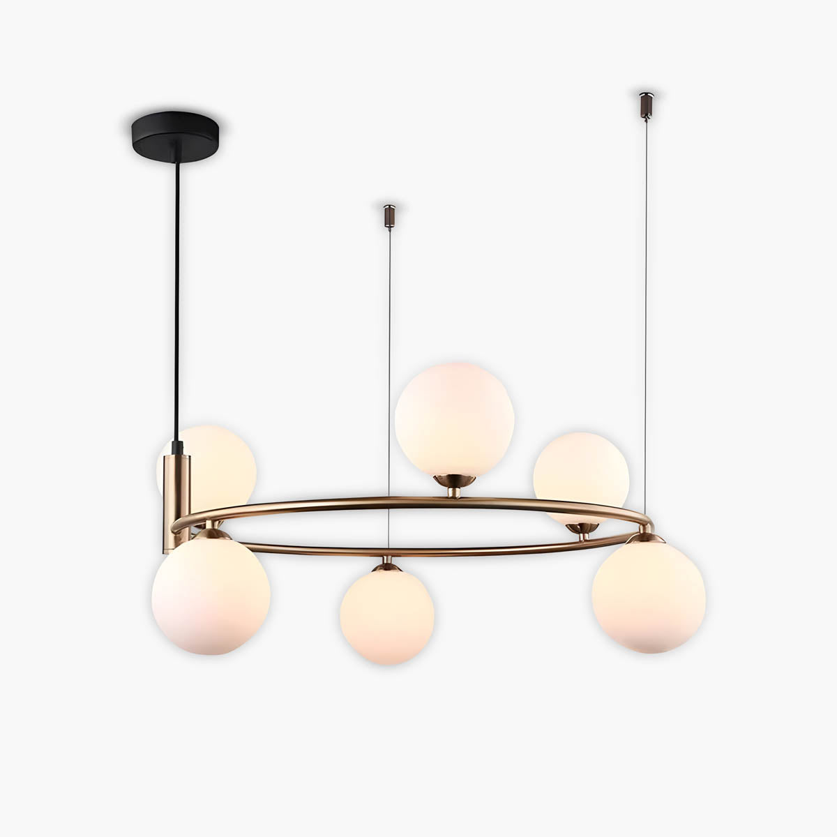 Haddon Drop Glass Chandelier — gallery image 1