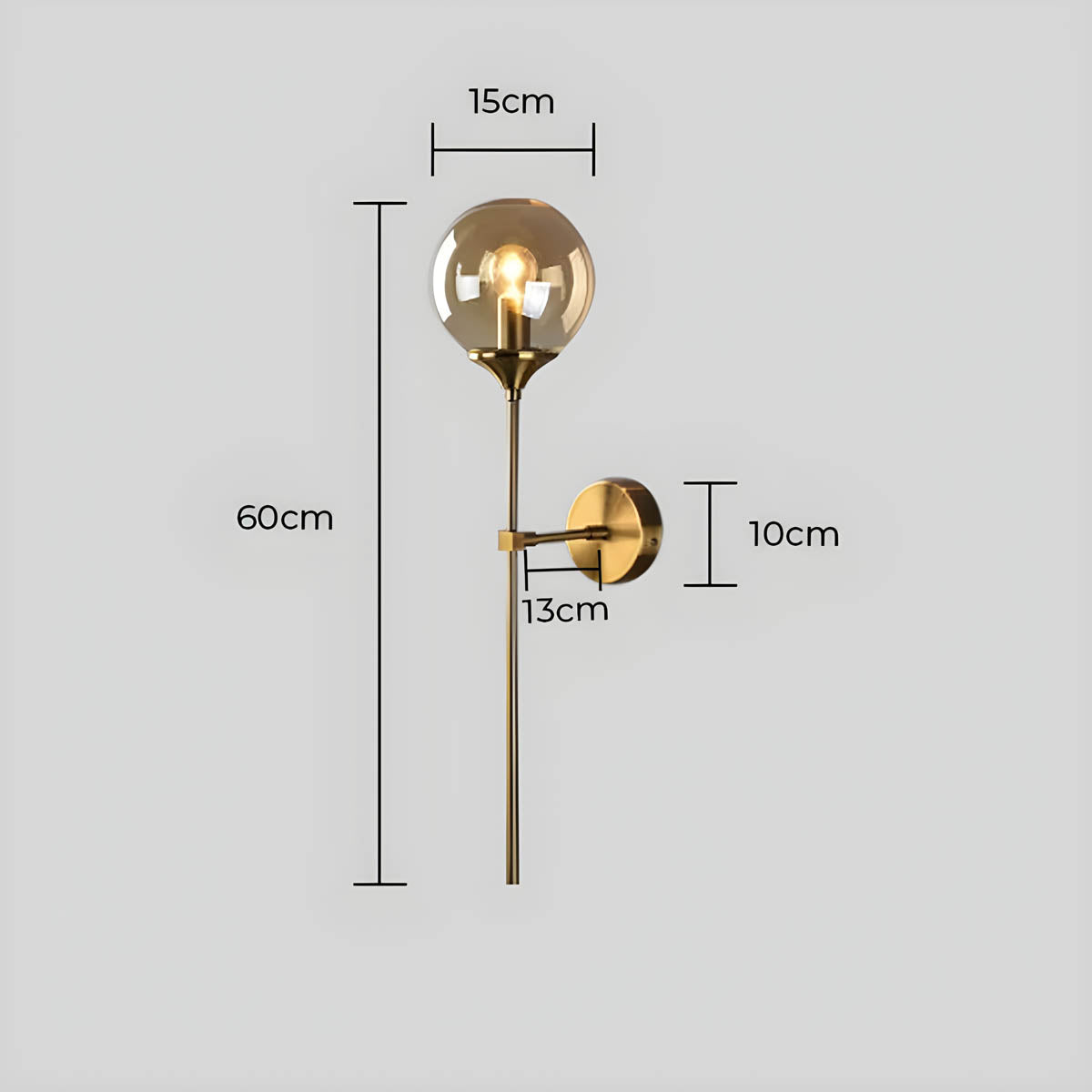 Briarwood Drop Glass Globe Wall Sconce — gallery image 21