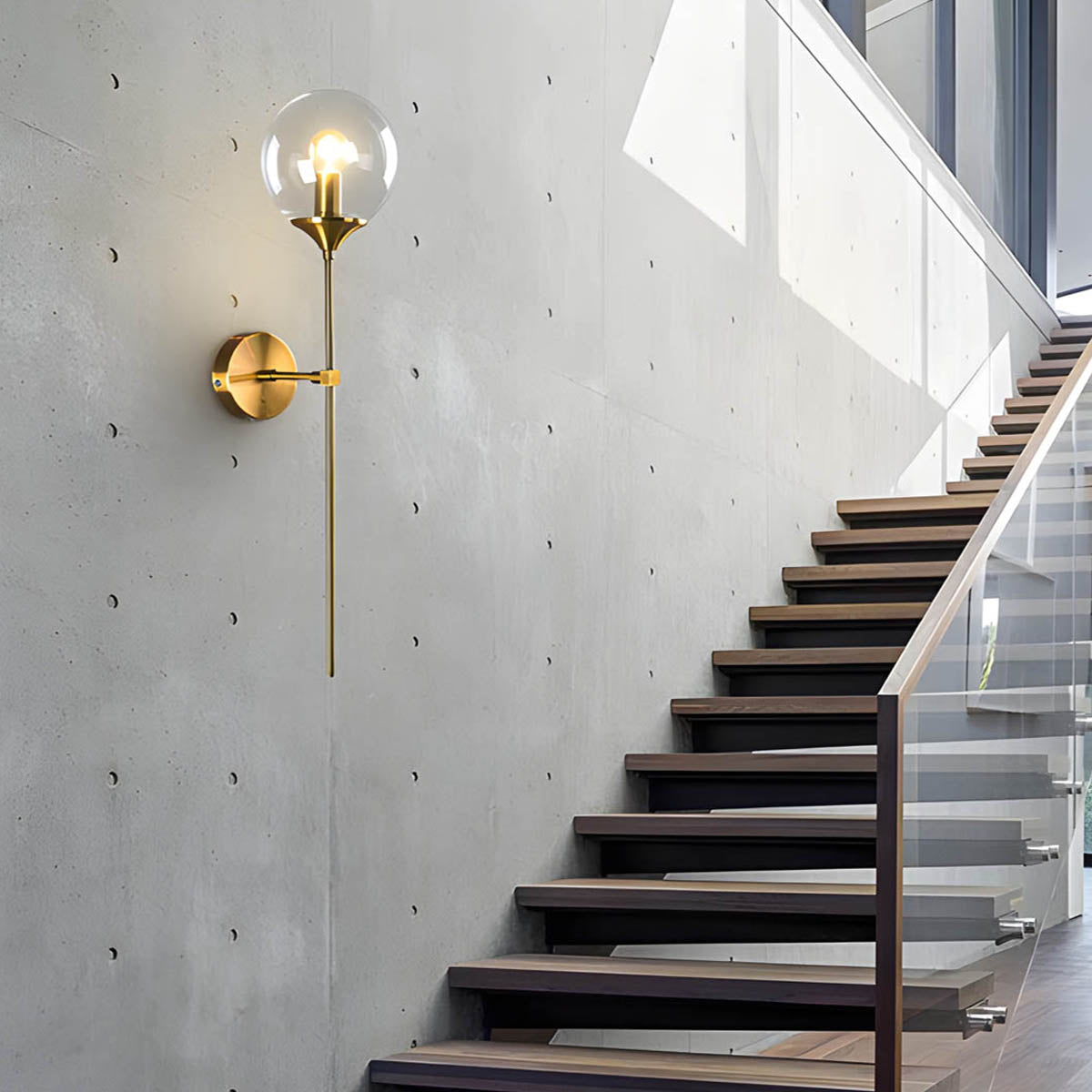 Briarwood Drop Glass Globe Wall Sconce — gallery image 5