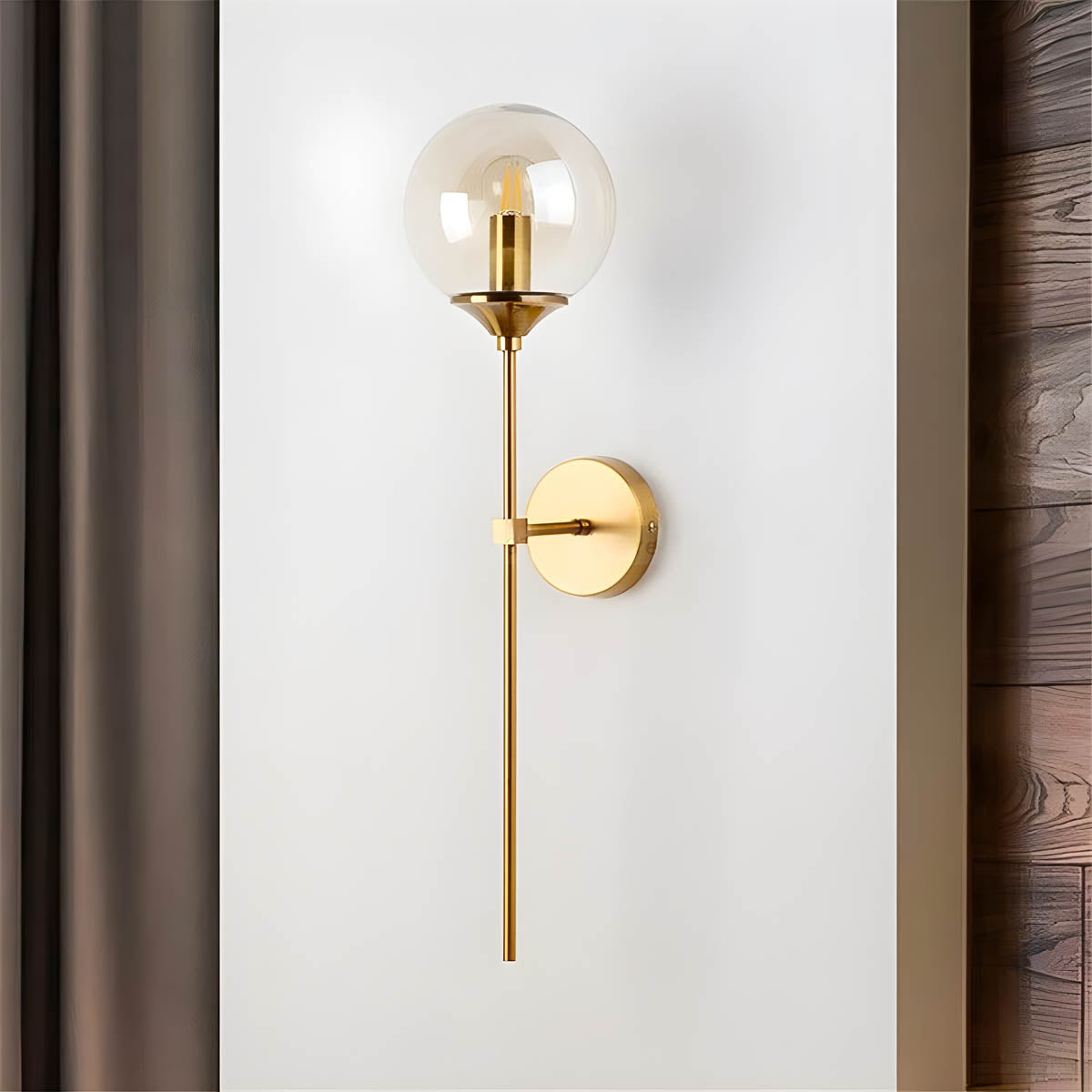 Briarwood Drop Glass Globe Wall Sconce — gallery image 9