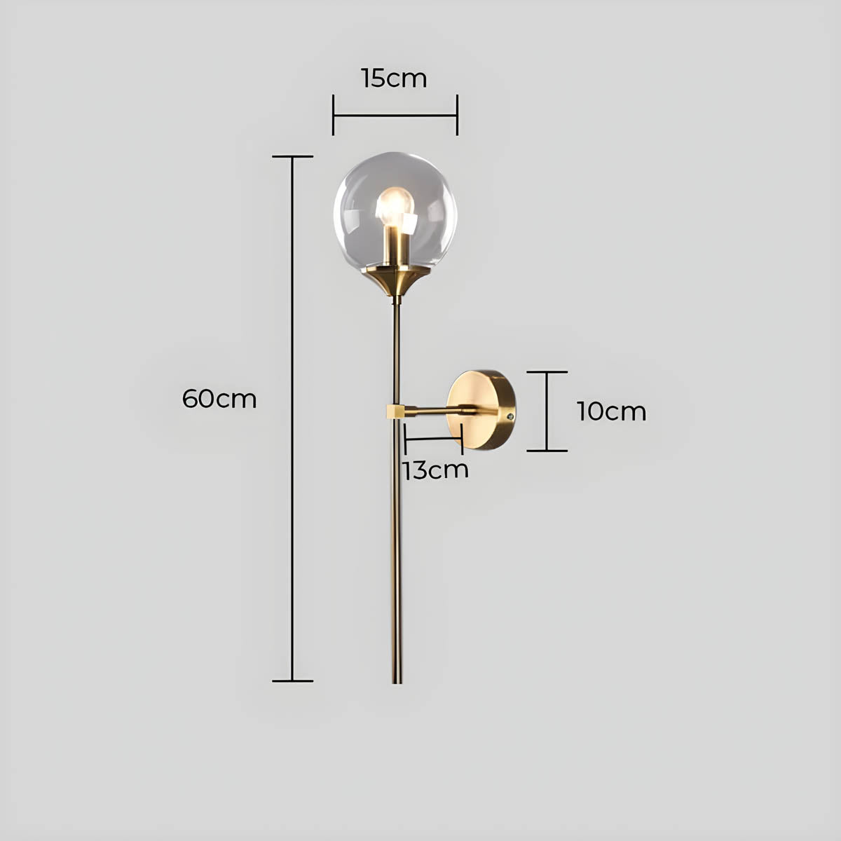 Briarwood Drop Glass Globe Wall Sconce — gallery image 20