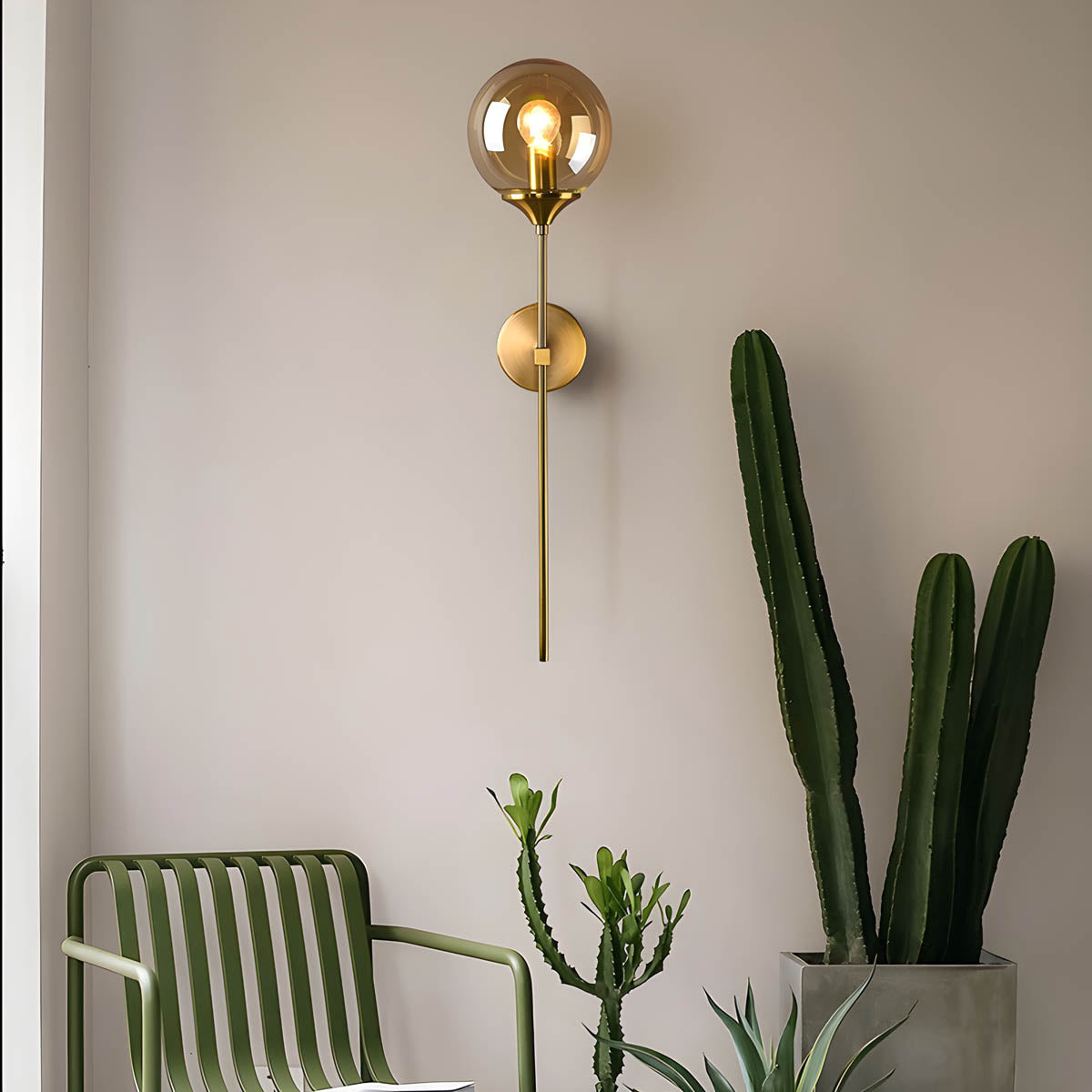 Briarwood Drop Glass Globe Wall Sconce — gallery image 3