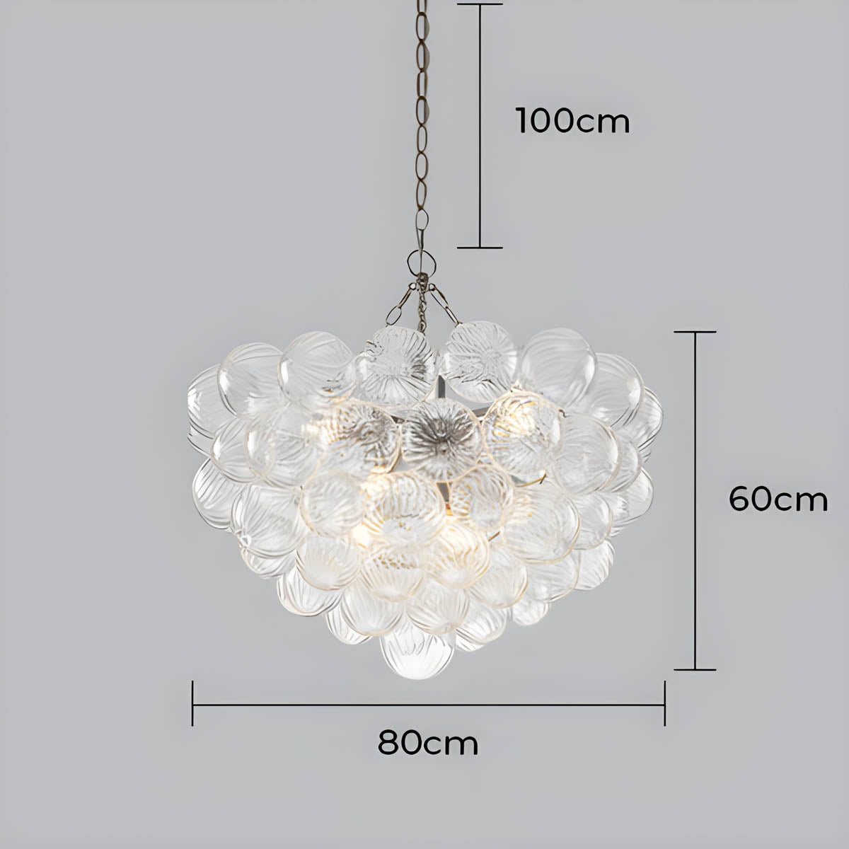 Hawick Drop Glass Chandelier — gallery image 18