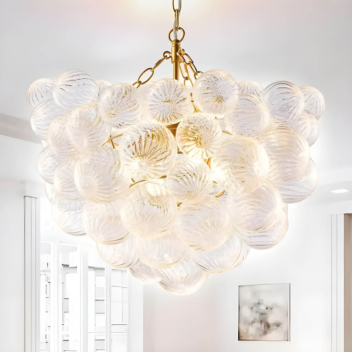 Hawick Drop Glass Chandelier — gallery image 2
