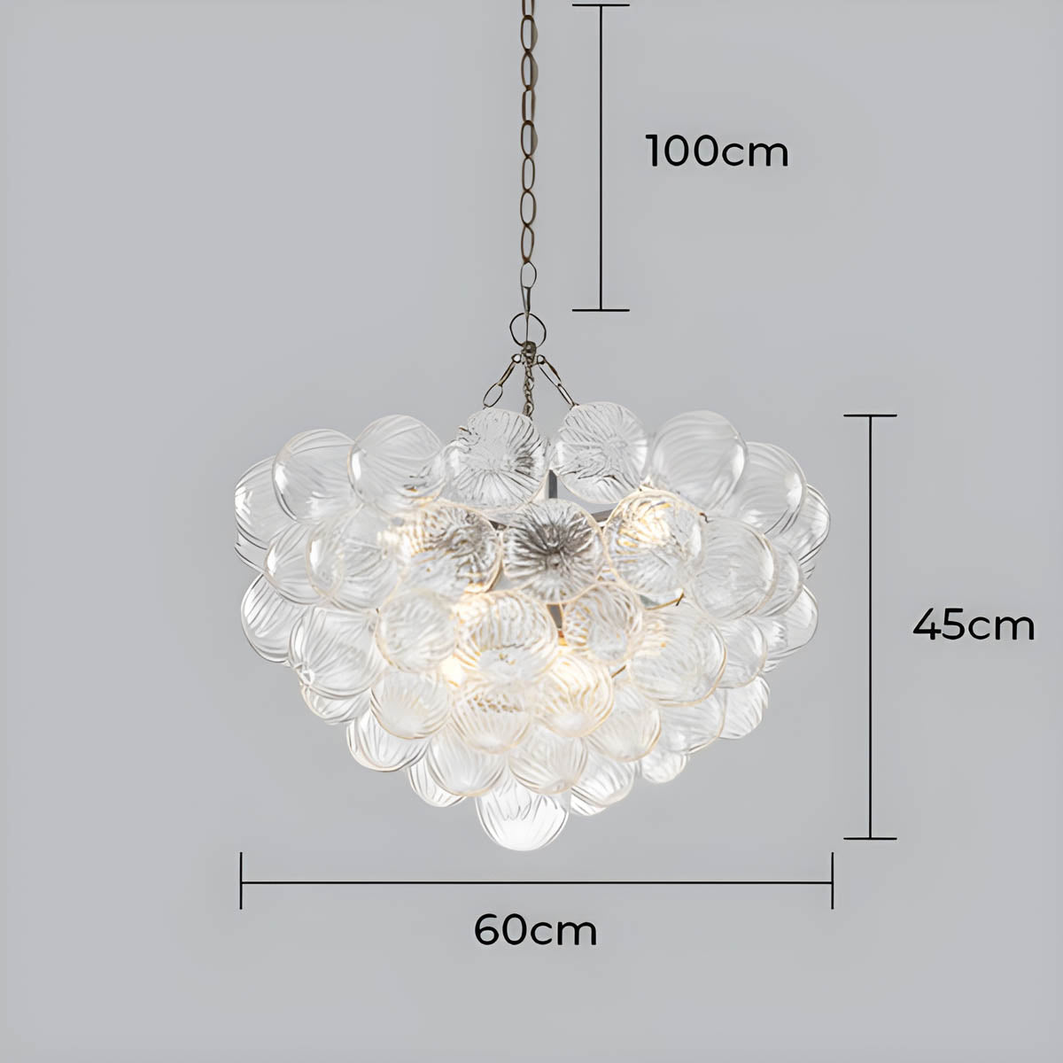 Hawick Drop Glass Chandelier — gallery image 17
