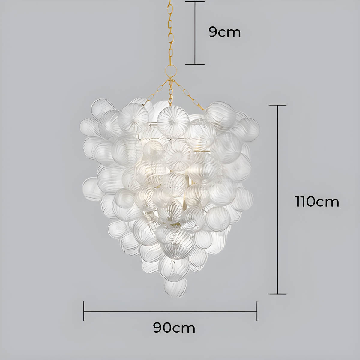 Hawick Drop Glass Chandelier — gallery image 21