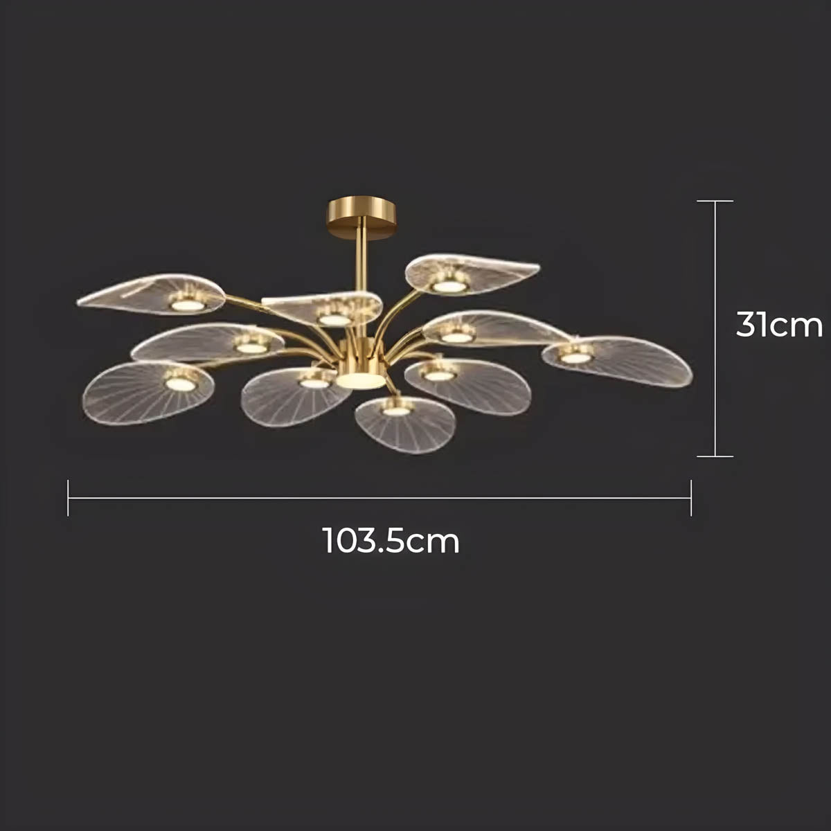 Waverley Drop Acrylic Chandelier — gallery image 16