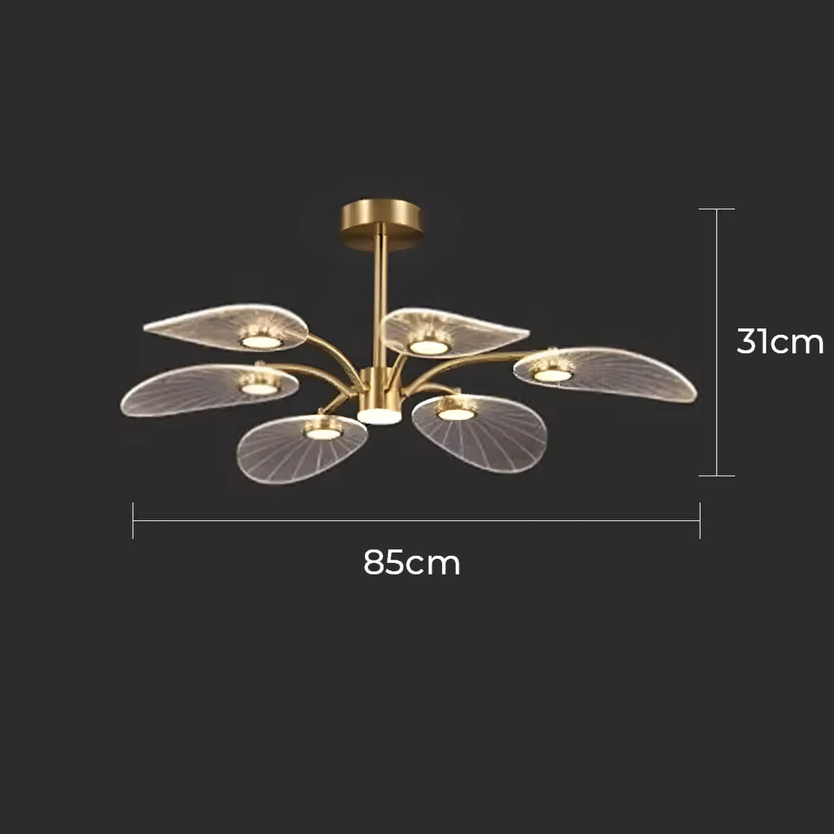 Waverley Drop Acrylic Chandelier — gallery image 15