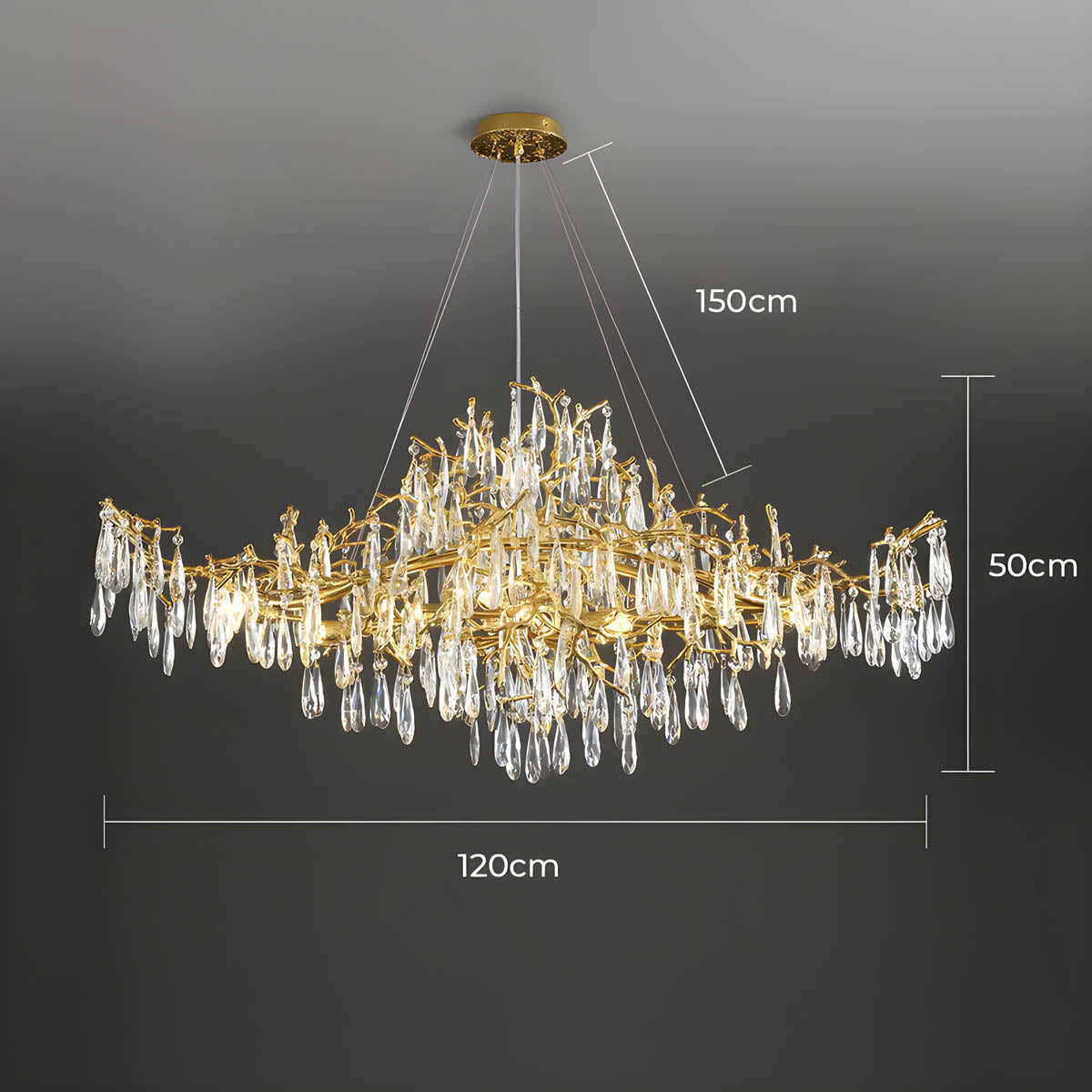Asterwood Drop Crystal Chandelier — gallery image 19