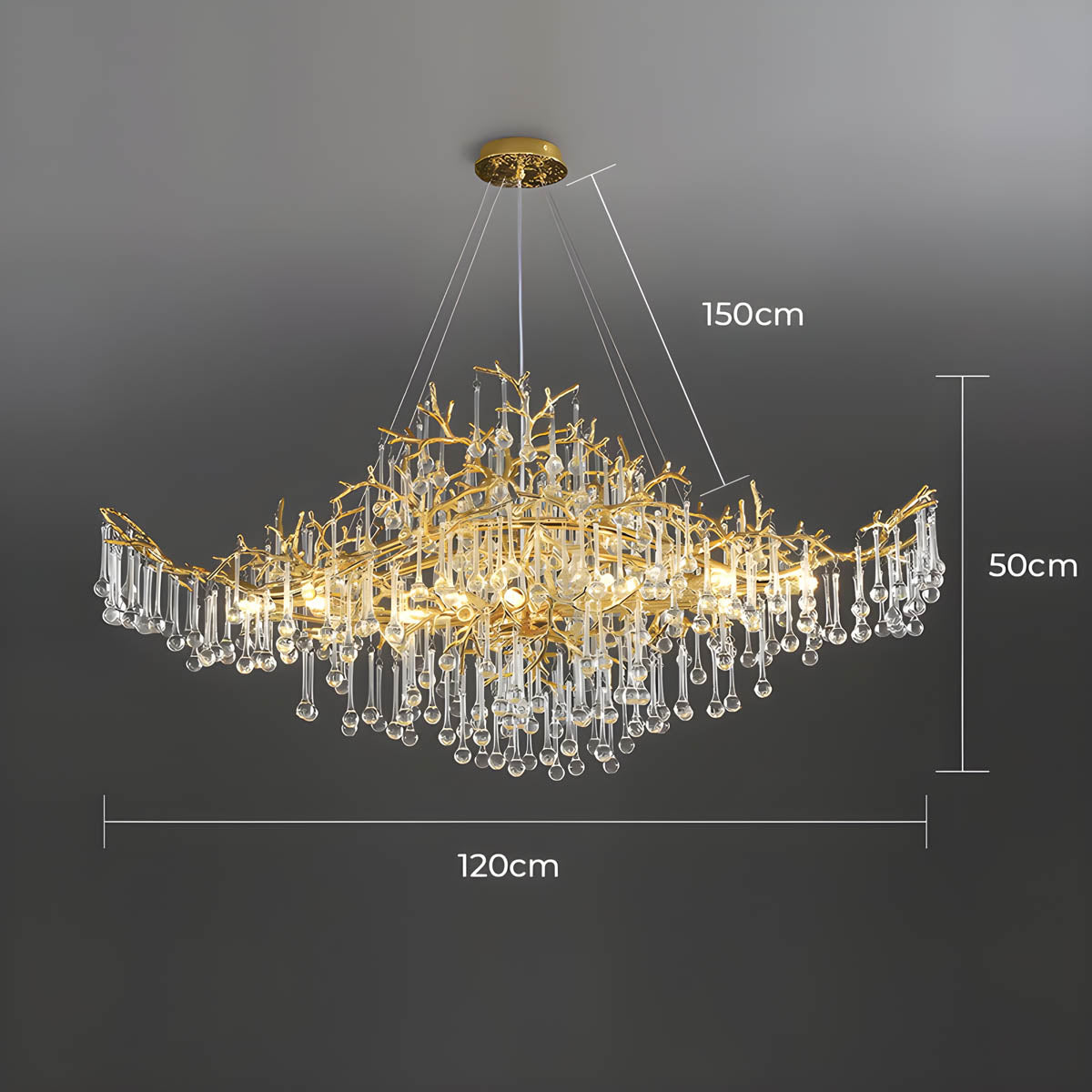 Asterwood Drop Crystal Chandelier — gallery image 18
