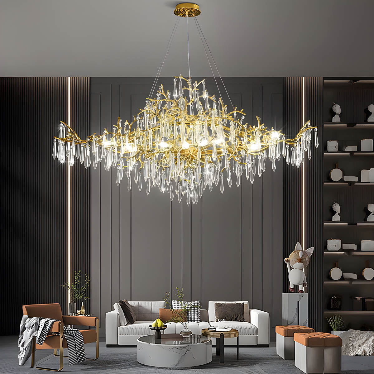 Asterwood Drop Crystal Chandelier — gallery image 5