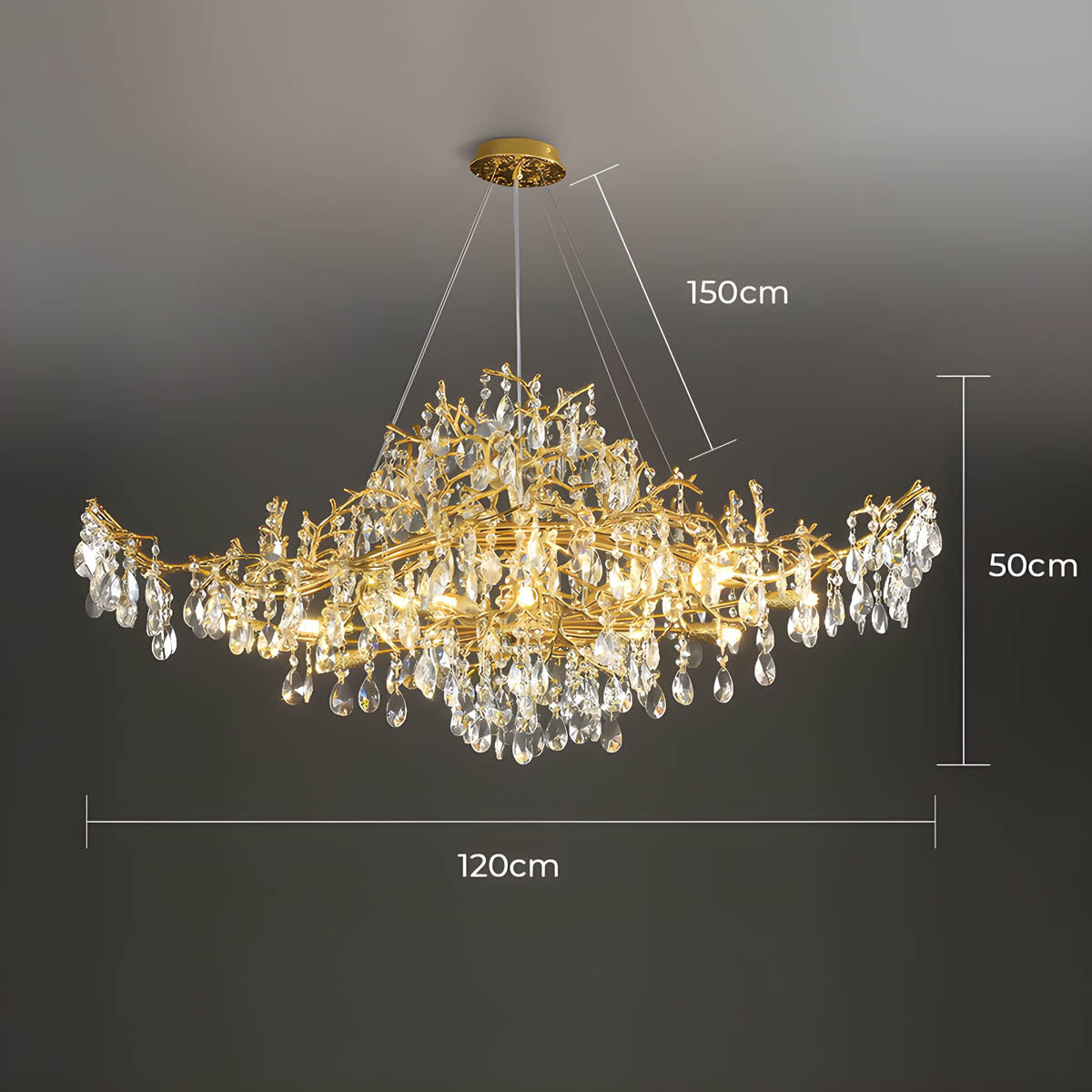 Asterwood Drop Crystal Chandelier — gallery image 20