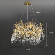 Asterwood Drop Crystal Chandelier — gallery image 14