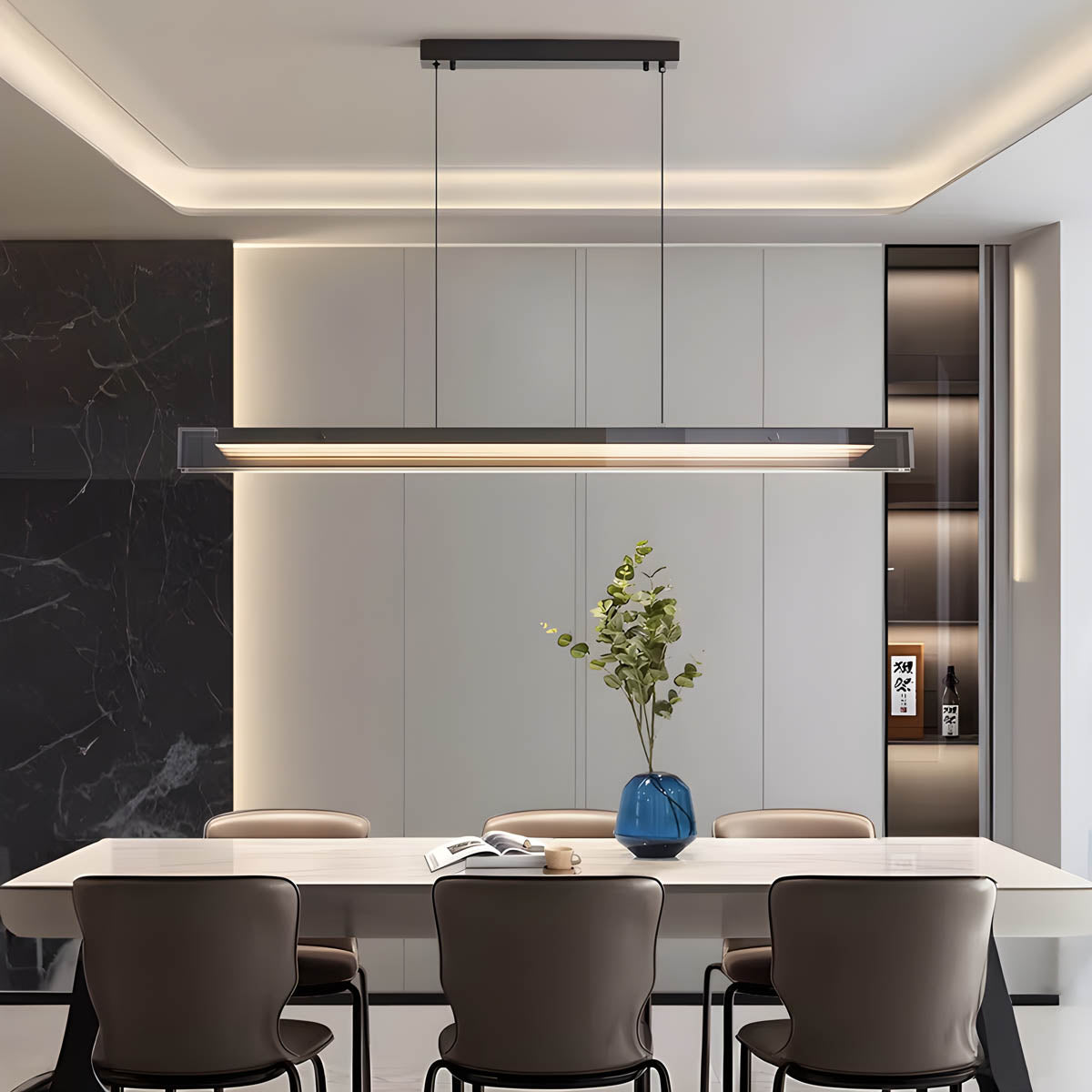 Thornfield Drop Acrylic Linear Pendant Light — gallery image 4