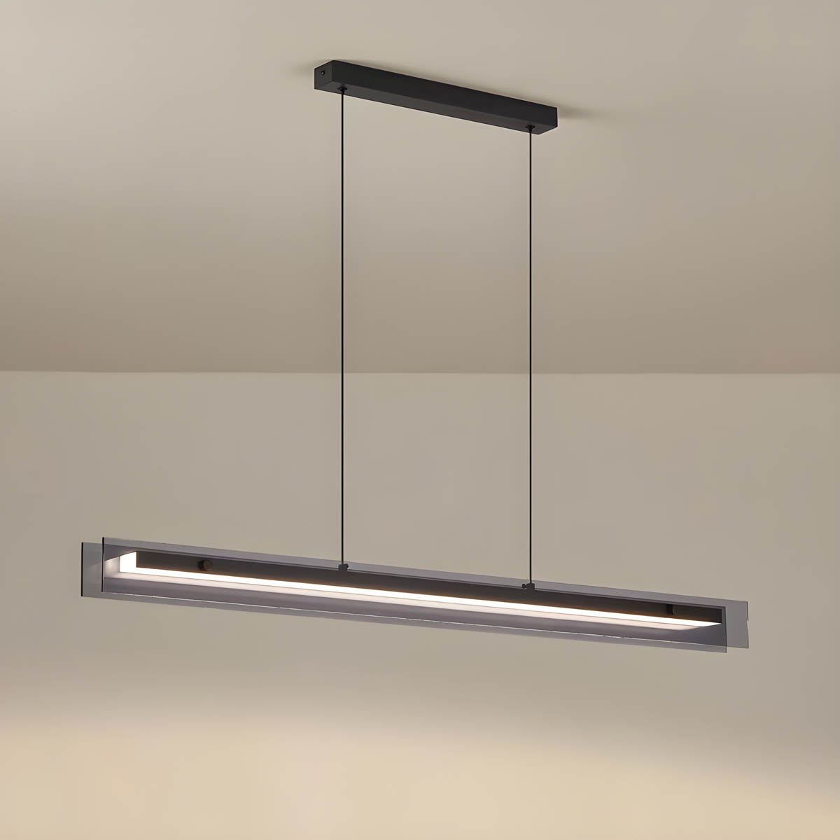 Thornfield Drop Acrylic Linear Pendant Light — gallery image 9