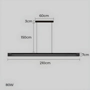Thornfield Drop Acrylic Linear Pendant Light — gallery image 15