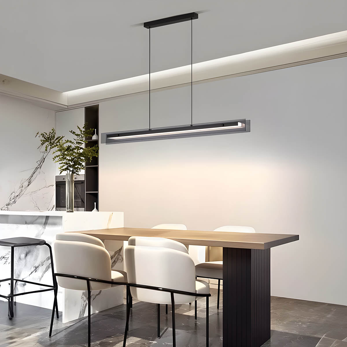 Thornfield Drop Acrylic Linear Pendant Light — gallery image 7