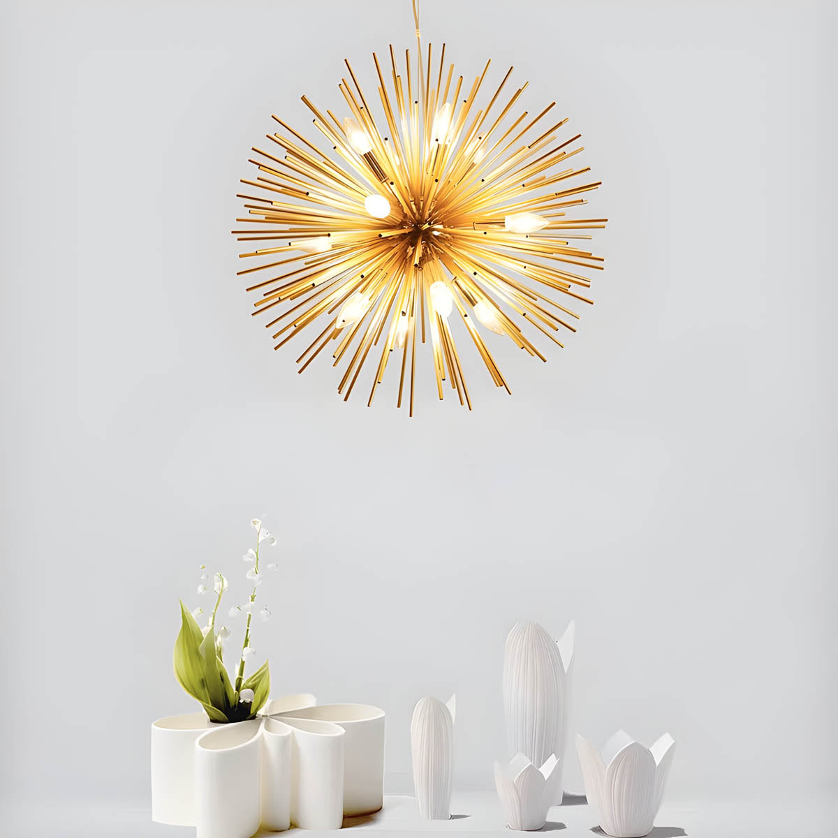 Beechwood Drop Metal Chandelier — gallery image 10
