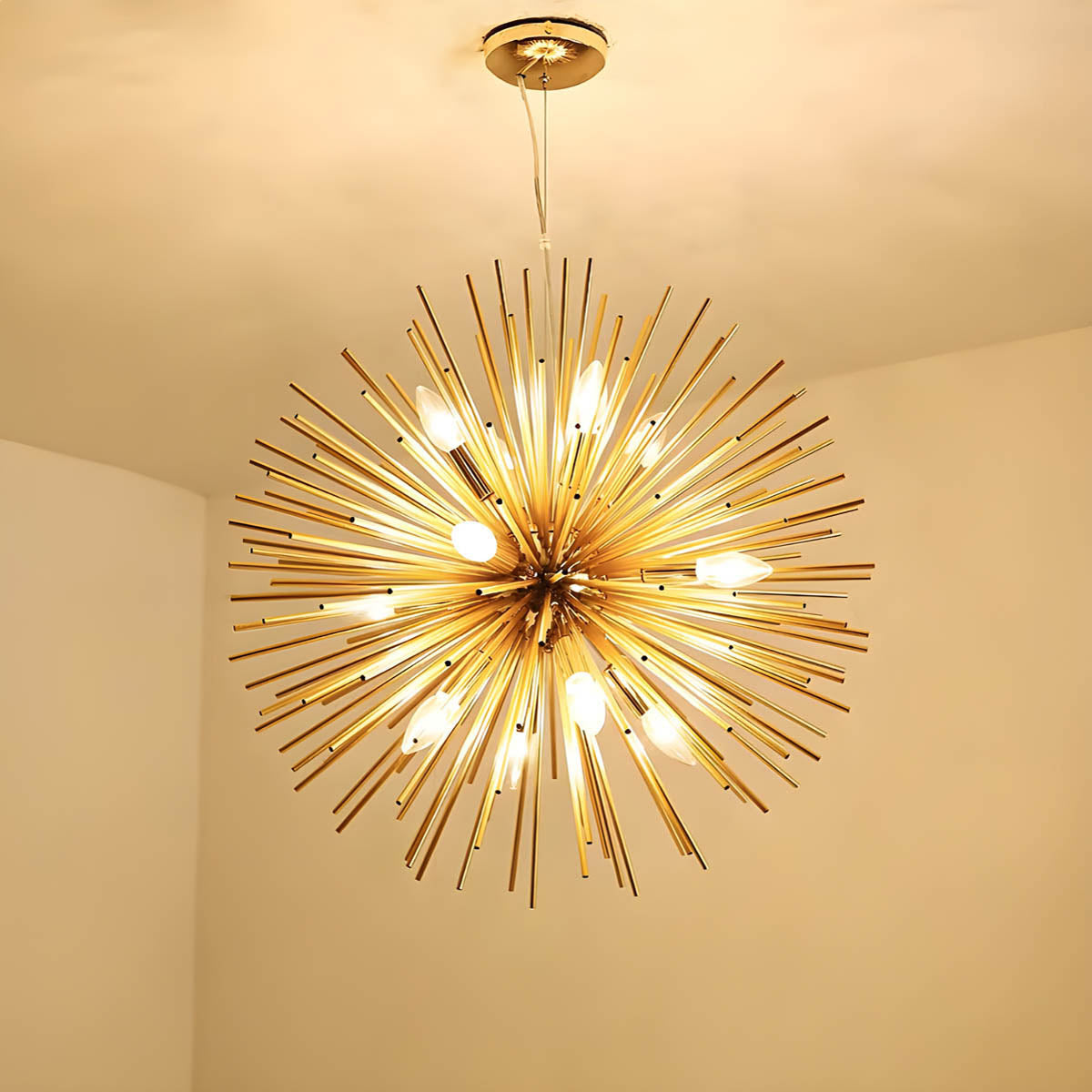 Beechwood Drop Metal Chandelier — gallery image 11
