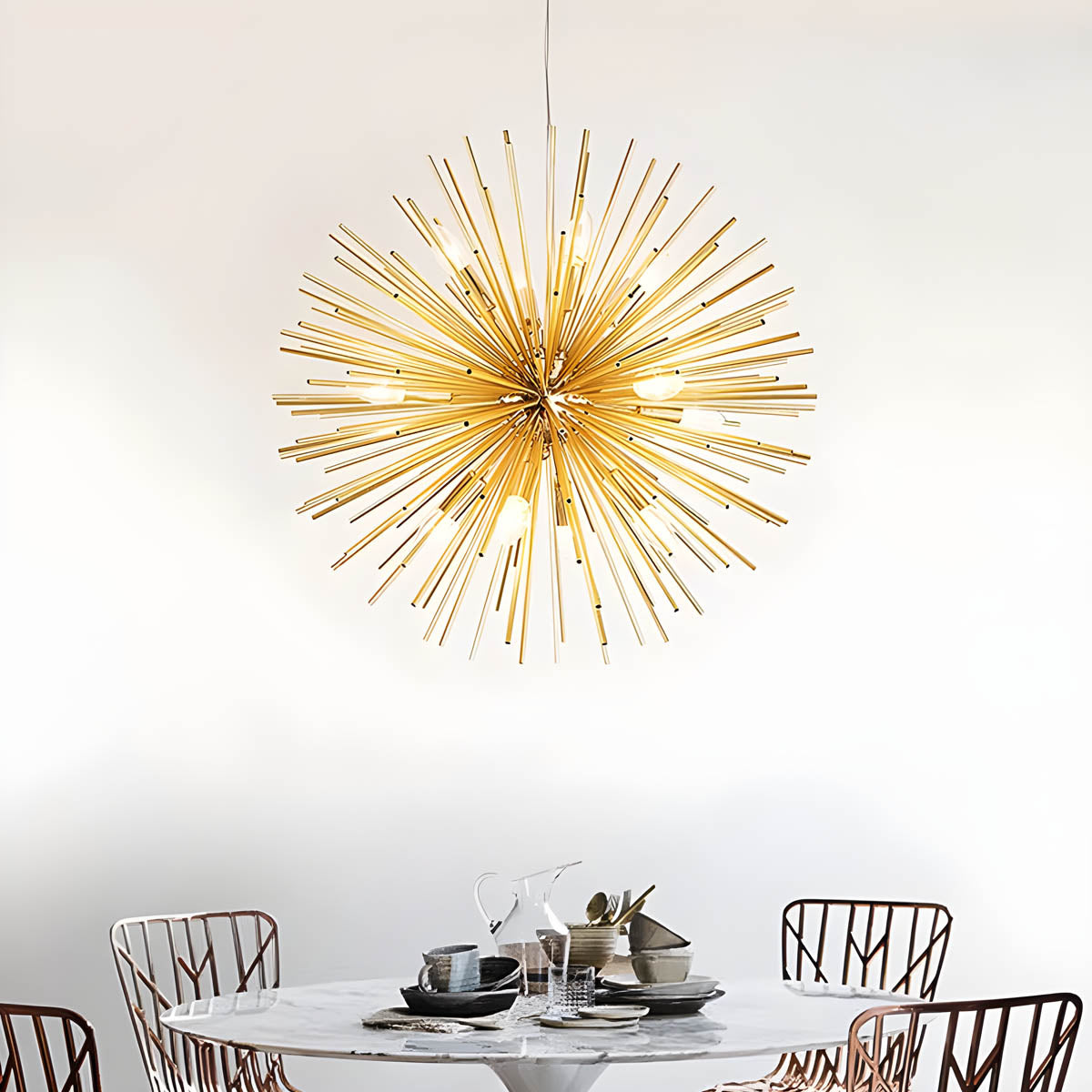 Beechwood Drop Metal Chandelier — gallery image 8