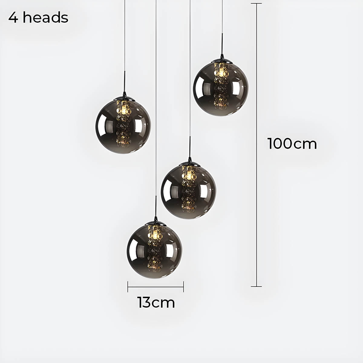 Bayberry Drop Glass Chandelier — gallery image 15