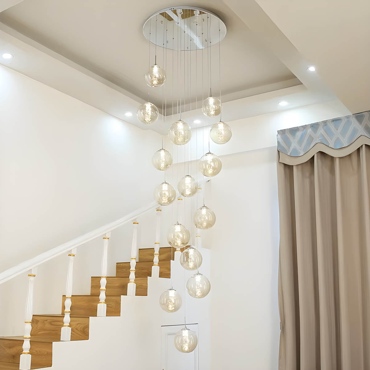Bayberry Drop Glass Chandelier — gallery image 6