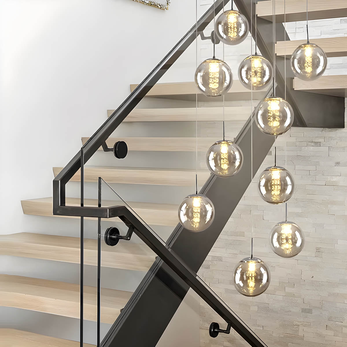 Bayberry Drop Glass Chandelier — gallery image 5