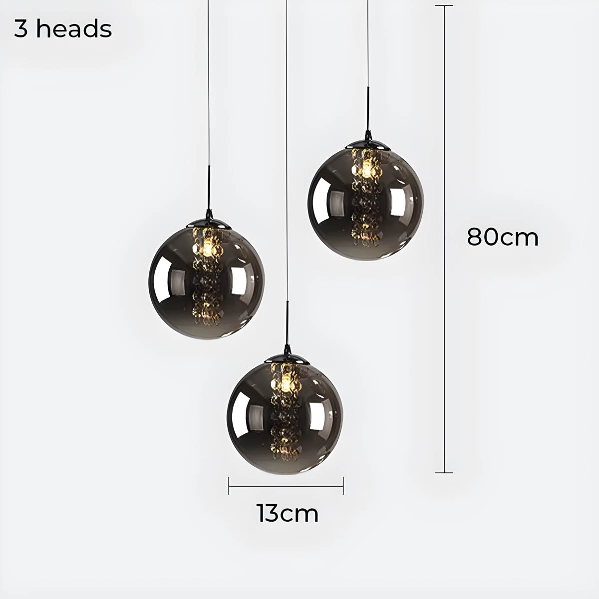 Bayberry Drop Glass Chandelier — gallery image 13