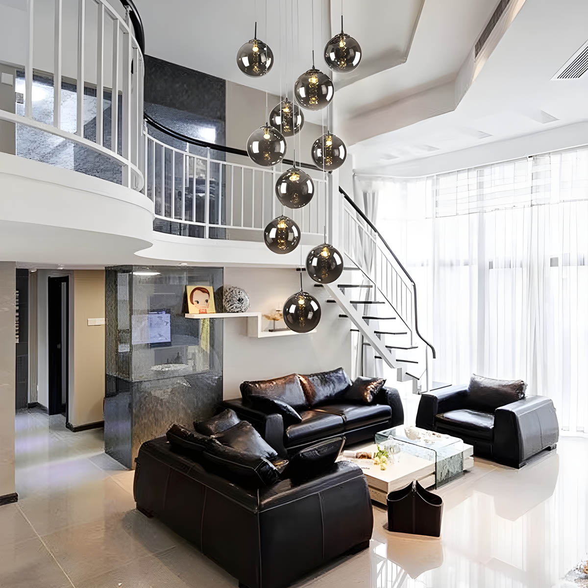 Bayberry Drop Glass Chandelier — gallery image 2