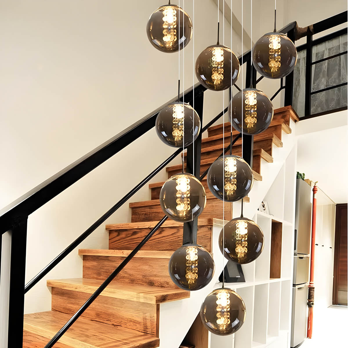 Bayberry Drop Glass Chandelier — gallery image 4