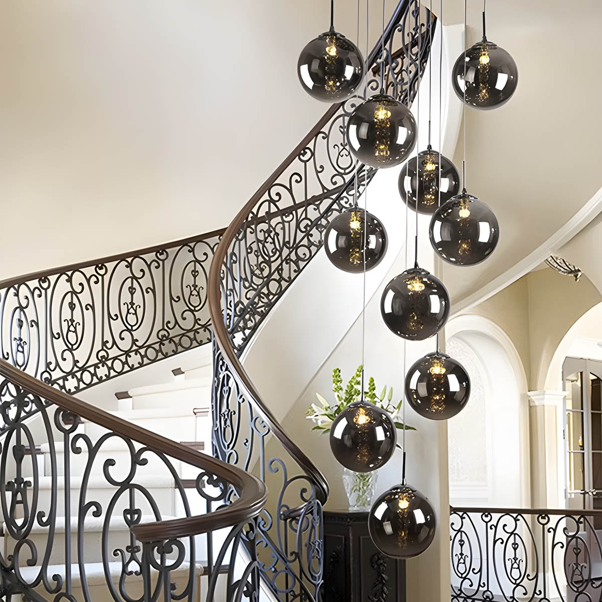 Bayberry Drop Glass Chandelier — gallery image 8
