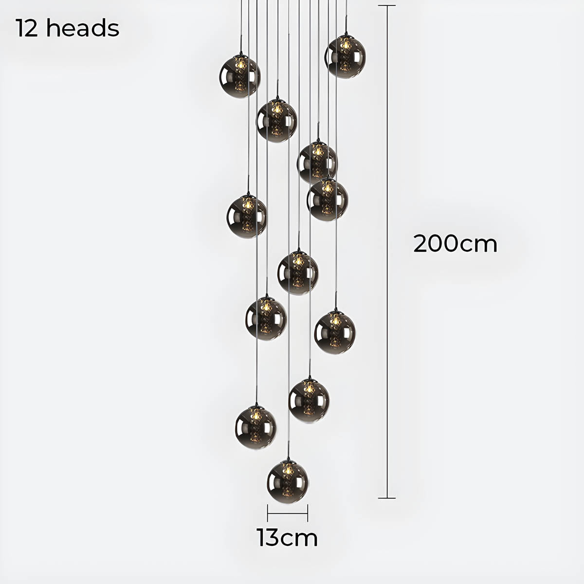 Bayberry Drop Glass Chandelier — gallery image 21