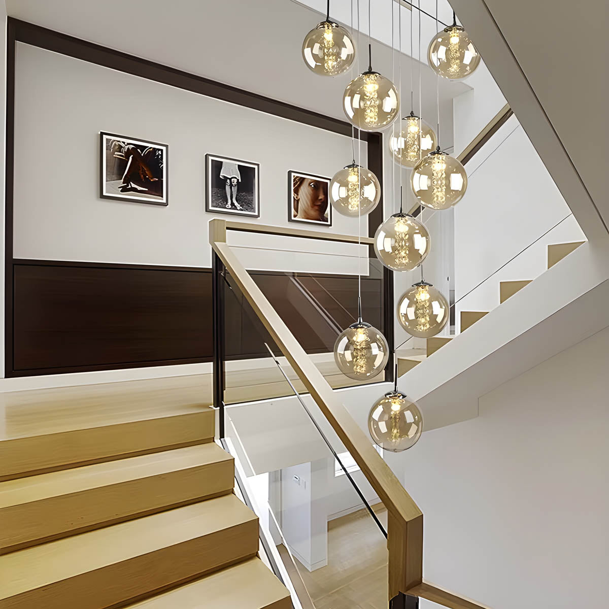 Bayberry Drop Glass Chandelier — gallery image 9