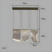 Laurelwood Drop Stainless Steel Chandelier — gallery image 13