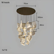 Laurelwood Drop Stainless Steel Chandelier — gallery image 18