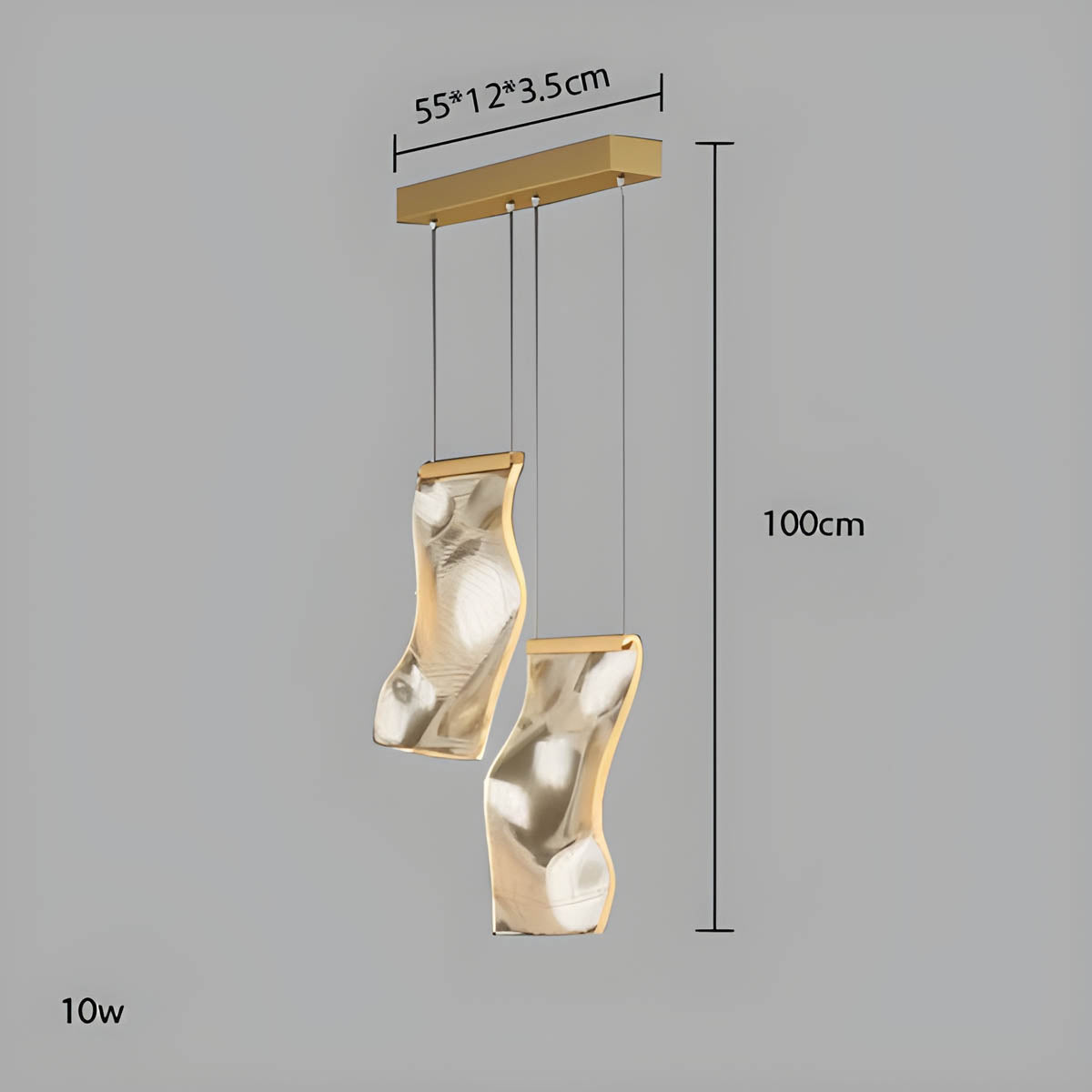 Laurelwood Drop Stainless Steel Chandelier — gallery image 12