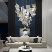 Laurelwood Drop Stainless Steel Chandelier — gallery image 7