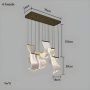 Laurelwood Drop Stainless Steel Chandelier — gallery image 14
