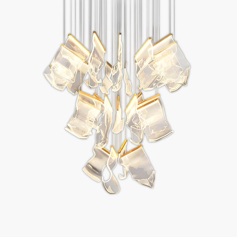 Laurelwood Drop Stainless Steel Chandelier — gallery image 1