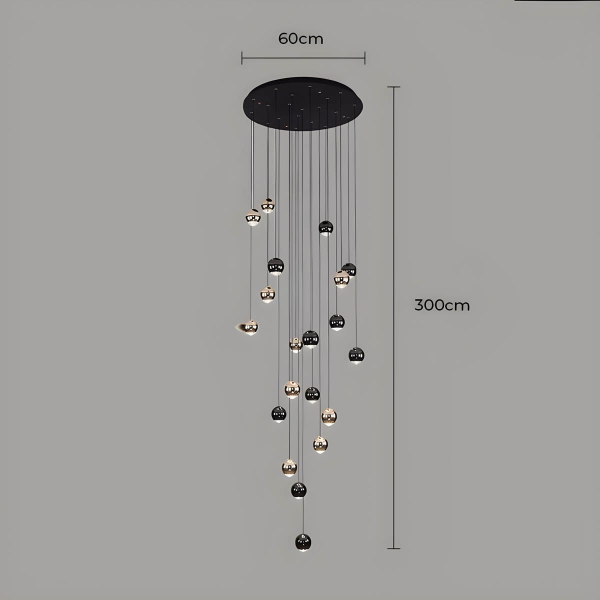 Redfern Drop Aluminum Chandelier — gallery image 18