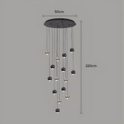 Redfern Drop Aluminum Chandelier — gallery image 16