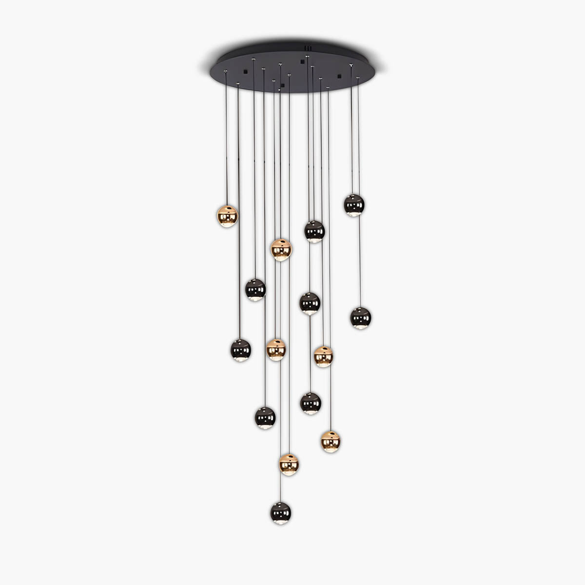 Redfern Drop Aluminum Chandelier — gallery image 1