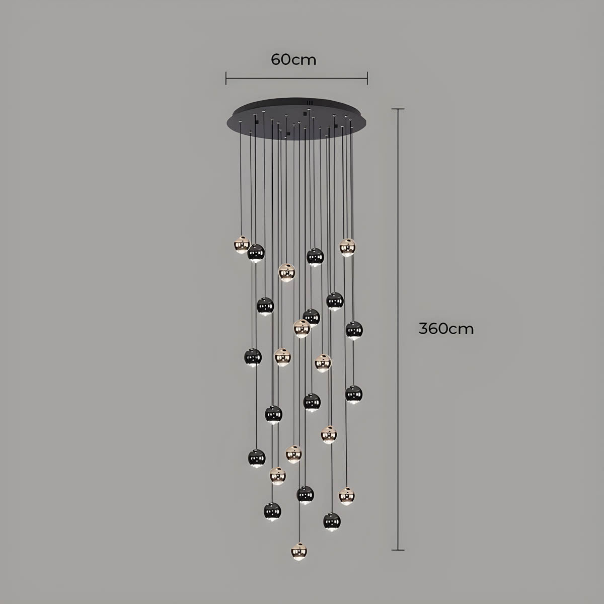 Redfern Drop Aluminum Chandelier — gallery image 19