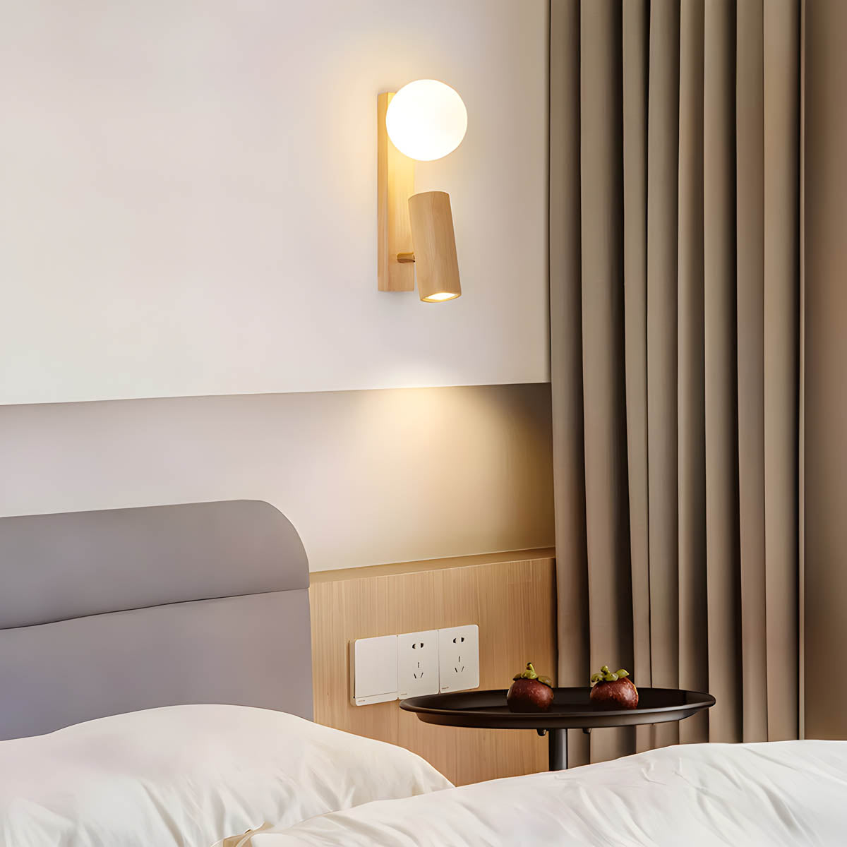 Kingsley Drop Wood Wall Sconce — gallery image 6