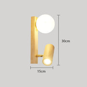 Kingsley Drop Wood Wall Sconce — gallery image 11