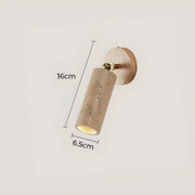 Riverton Drop Travertine Wall Sconce — gallery image 14