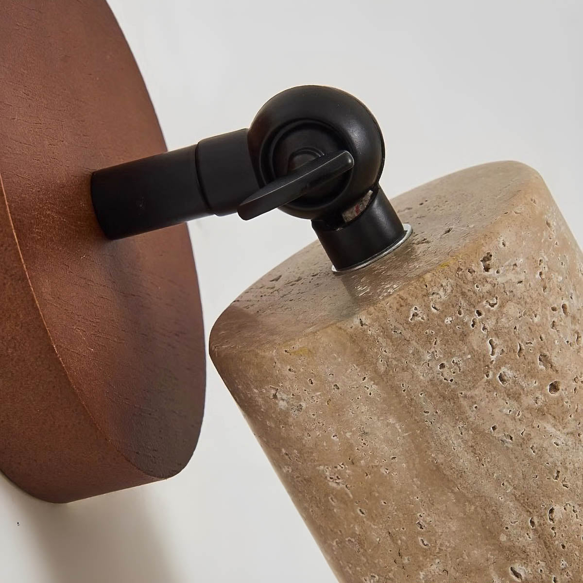 Riverton Drop Travertine Wall Sconce — gallery image 11