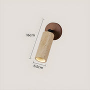 Riverton Drop Travertine Wall Sconce — gallery image 13